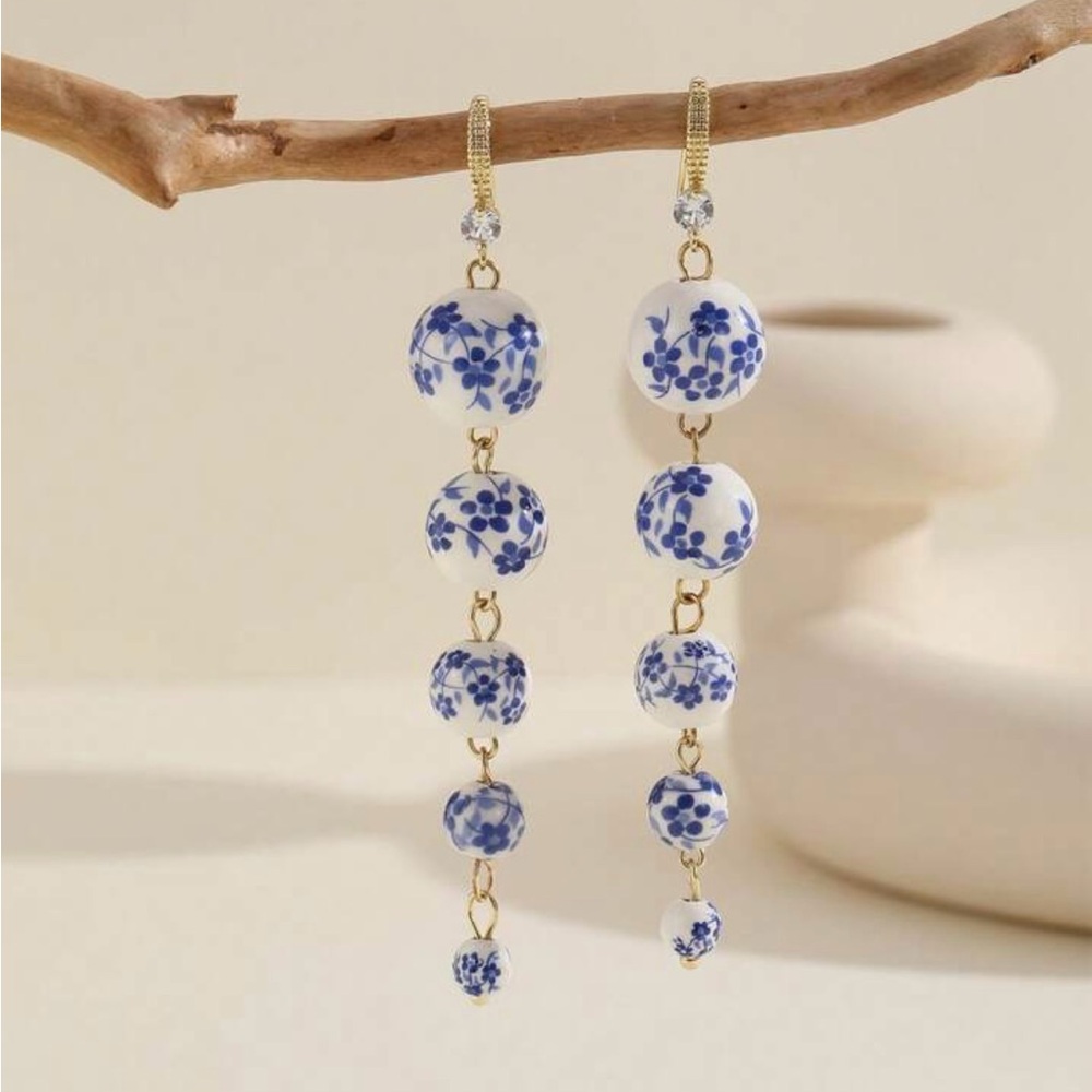 New - Ceramic Blue Drop Earrings
/ Jewelry